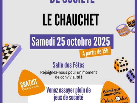 Après-midi et soirée jeux de société
