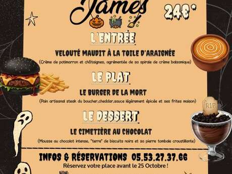 Menu Halloween | Le Saint James