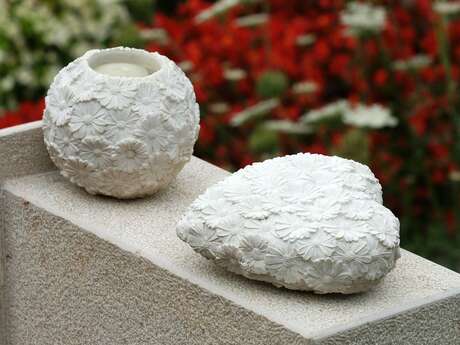 Atelier décoration bougeoir en porcelaine