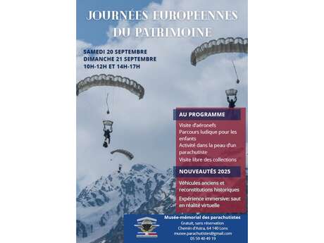 Journées européennes du patrimoine au musée-mémorial des parachutistes