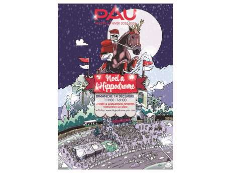 Courses Hippodrome de Pau - La magie de Noël
