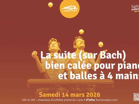 La Suite (sur Bach) bien calée pour piano et balles à 4 mains