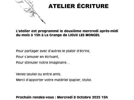 ATELIER ECRITURE