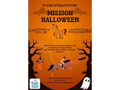 Stage équitation: Mission Halloween