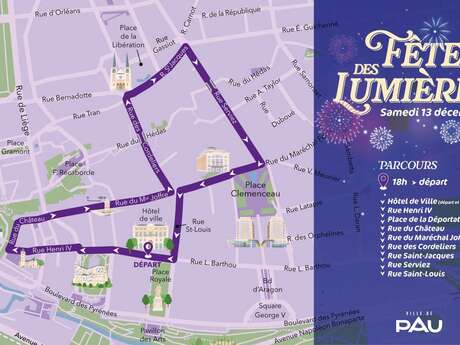 Noël à Pau - Fête des lumières et feu d'artifice