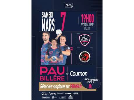 Handball:  Pau Billère Handball Vs Cournon