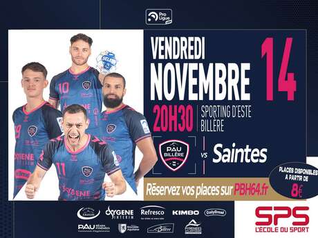 Handball:  Pau Billère Handball Vs Saintes