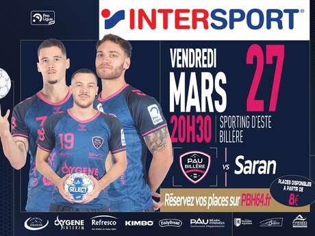 Handball:  Pau Billère Handball Vs Saran