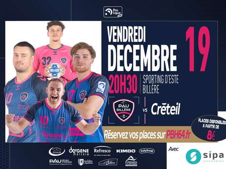 Handball:  Pau Billère Handball Vs Créteil