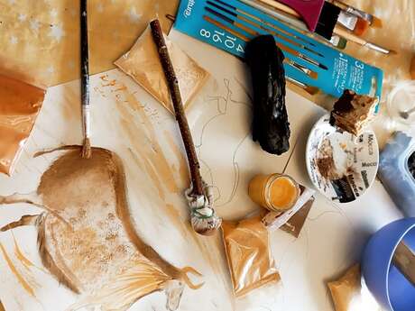 Peinture préhistorique comme à Lascaux