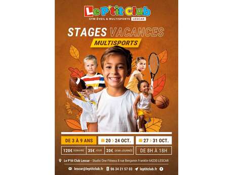 Stages multisports enfants "Le P'tit Club"