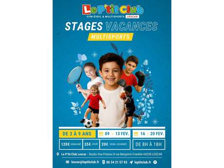 Stages multisports enfants "Le P'tit Club"