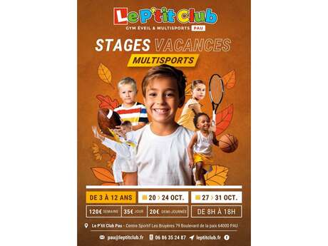 Stages multisports enfants "Le P'tit Club"