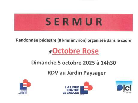 Randonnée pédestre d'OCTOBRE ROSE