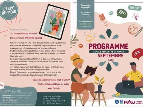 Programme de l'Espace de rencontre du Foirail - Septembre 2025