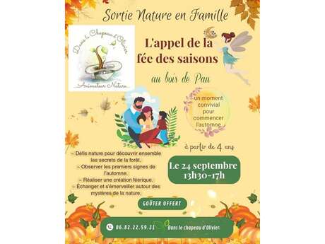 Sortie nature en famille: L'appel de la fée des saisons
