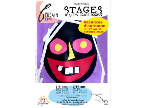 Stage d'art plastique vacances d'automne