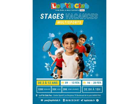 Stages multisports enfants "Le P'tit Club"