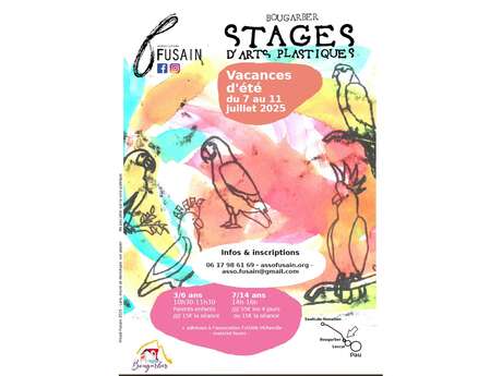 Stage d'art plastique vacances été
