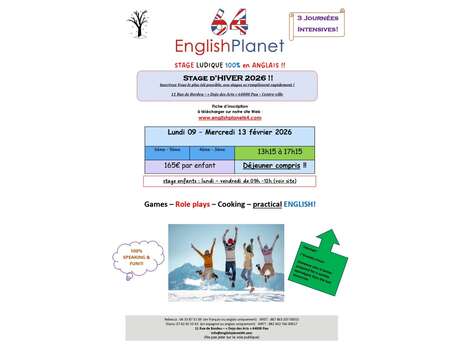 Stage anglais "hiver 2026"