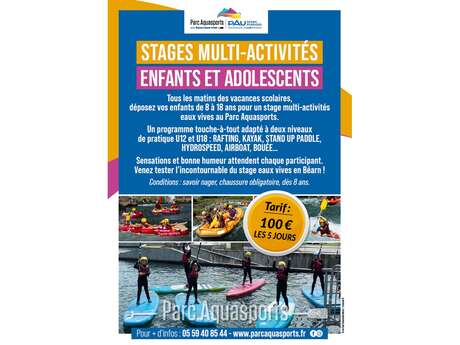 Stage été multiactivités Parc Aquasport