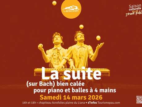 La Suite (sur Bach) bien calée pour piano et balles à 4 mains