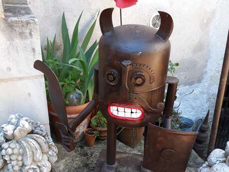 Exposition au jardin du bord de Loir à Montoire-sur-le Loir