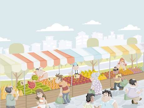 Marché d'été à Oigny