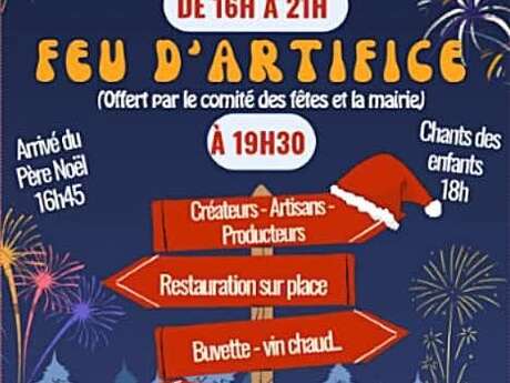 Marché de Noël et feu d'artifice