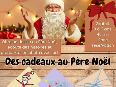 Des cadeaux au Père Noël !  rdv à la médiathèque de Gorron