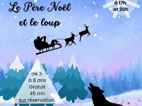 Le Père Noël et le loup à la médiathèque de Ambrières