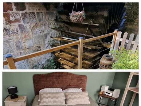 La chambre du Meunier - Moulin de Barutel avec spa et hammam