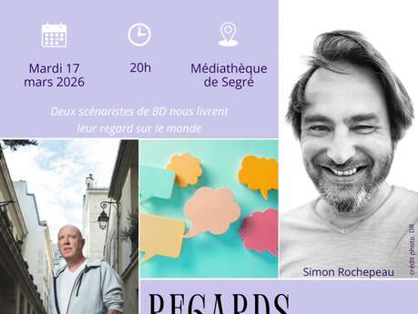 Regards croisés Pat Perna et Simon Rochepeau - médiathèque de Segré