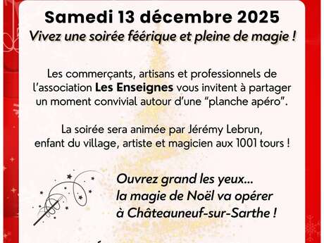 Soirée festive de Noël à Châteauneuf-sur-Sarthe