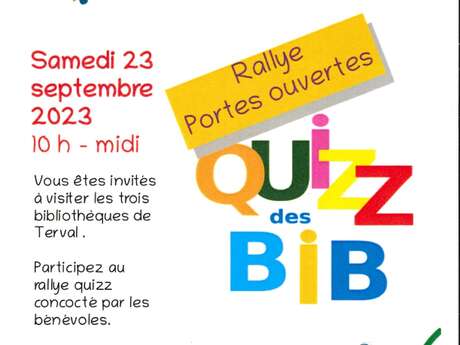 QUIZZ DES BIB - RALLYE PORTES OUVERTES