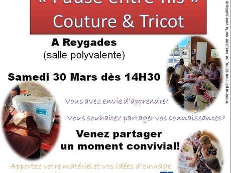 "Pause entre fils" Couture et Tricot