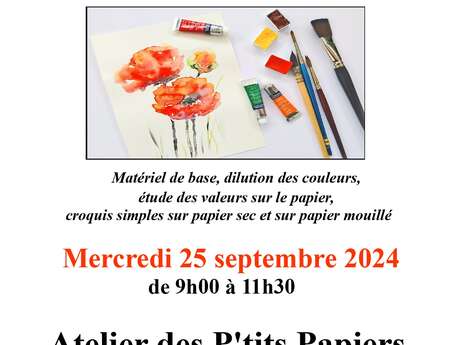 Atelier d'initiation à l'aquarelle