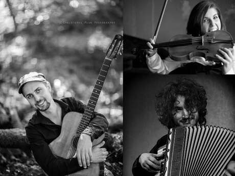 Concert Jazz Manouche avec le Trio Gaël Rouilhac pour le Festival les Lauzes Bleues