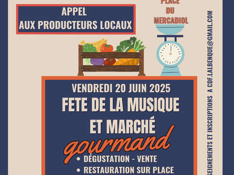 Fête de la musique et marché gourmand à Lalbenque