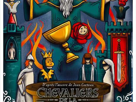 Spectacle au Château de Larnagol, "les Chevaliers de la Table Ronde !"