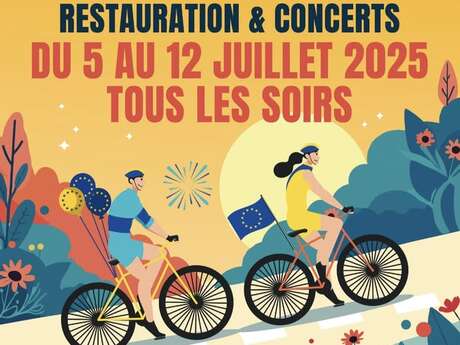 19ème Semaine Européenne de Cyclotourisme: soirée wines et rock à la Métairie Grande du Théron
