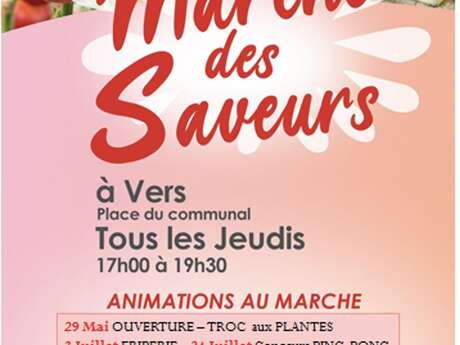 Marché des Saveurs à Vers