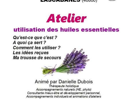 Atelier utilisation des huiles essentielles au Salon Saint-Jacques