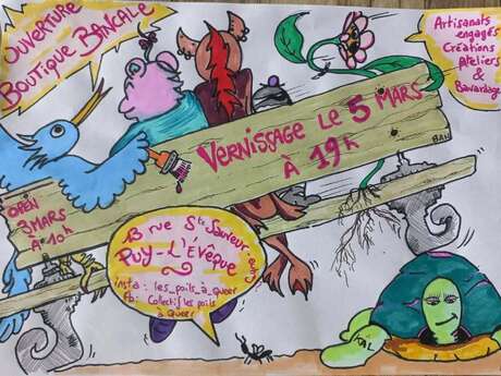 Vernissage de la boutique bancale