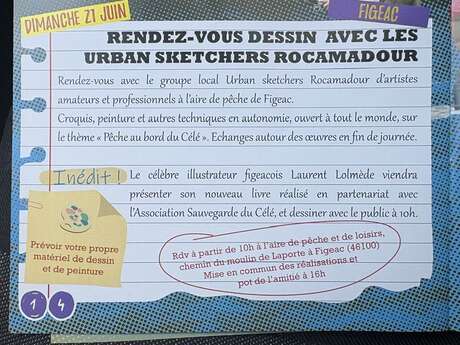Célé'té en vallée du Célé à Figeac : Rendez-vous dessin !