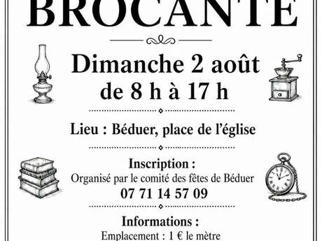 Brocante, vide-greniers à Béduer