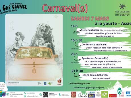 CARNAVAL(S) - Spectacle, conférence, atelier…