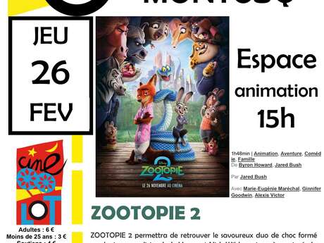Ciné-Lot "Zootopie 2"