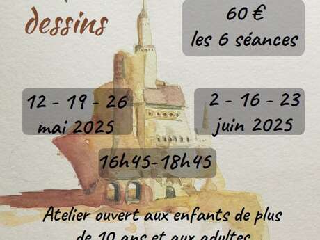 Les Ateliers du Bavardou : cours de dessins et aquarelles