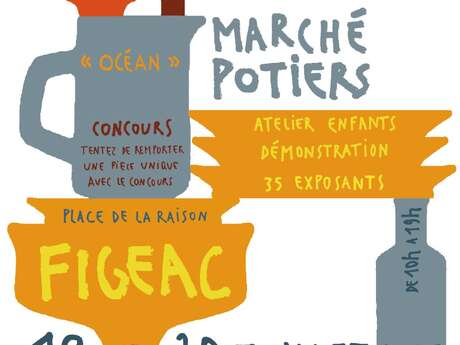 Marché des potiers à Figeac